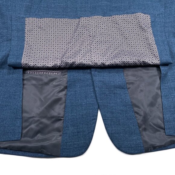 Pierre Loren Willie 52R Blue Men's Sport Coat Blazer Superior 150s 2-Button - Picture 7 of 7